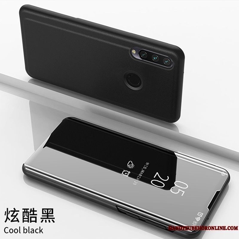 Skal Huawei P40 Lite E Mode Spegel Fallskydd, Fodral Huawei P40 Lite E Läderfodral Transparenttelefon