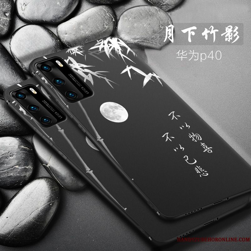 Skal Huawei P40 Silikon Tunn Liten, Fodral Huawei P40 Skydd Supertelefon