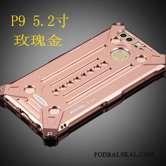 Skal Huawei P9 Metall Frametelefon, Fodral Huawei P9 Skydd Silver
