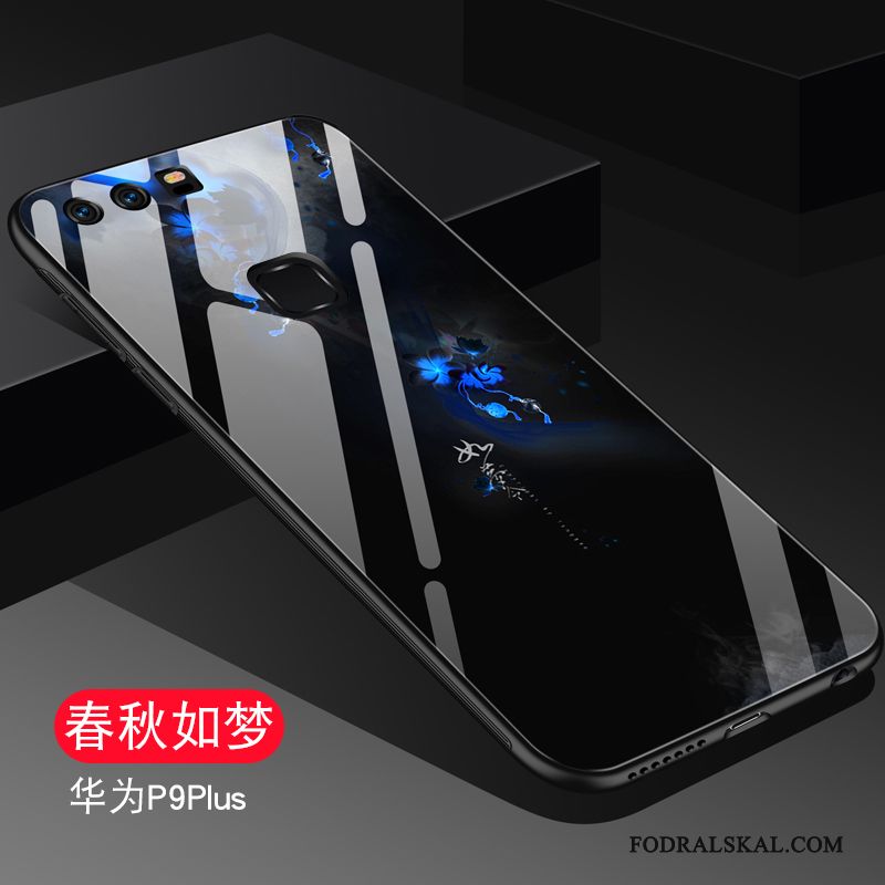 Skal Huawei P9 Plus Kreativa Glas Mörkblå, Fodral Huawei P9 Plus Skydd Trend Fallskydd