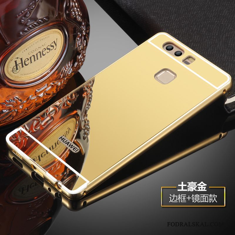Skal Huawei P9 Plus Lättnad Bakre Omslag Spegel, Fodral Huawei P9 Plus Skydd Silvertelefon