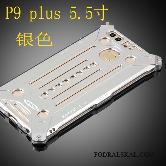Skal Huawei P9 Plus Metall Silvertelefon, Fodral Huawei P9 Plus Skydd Frame