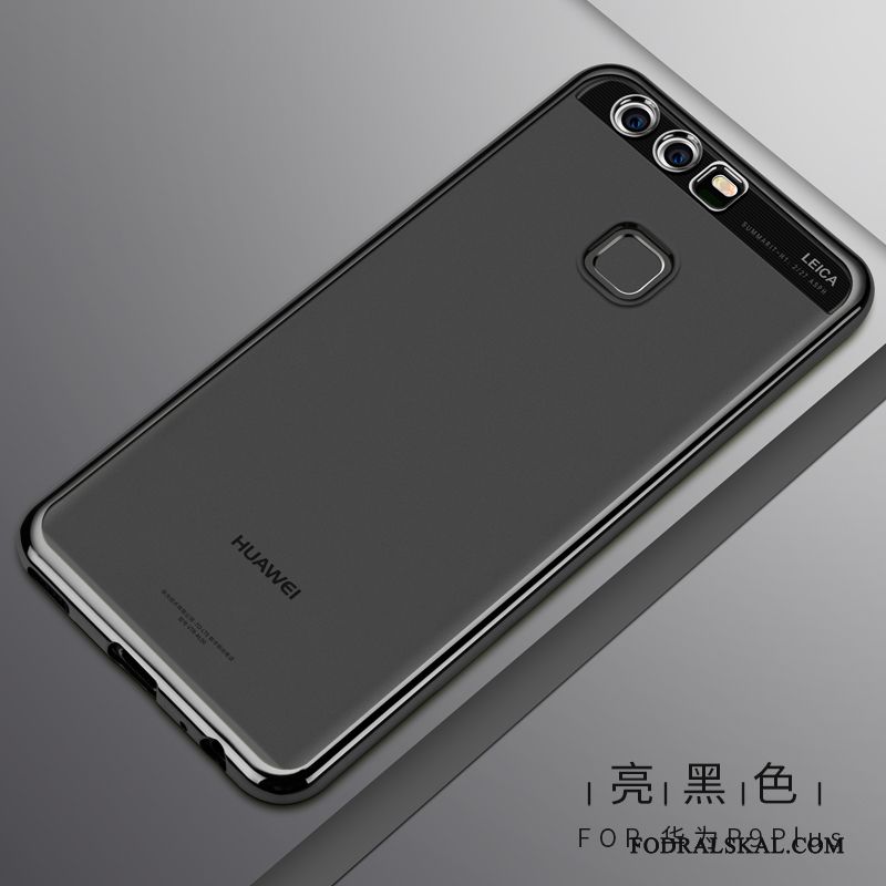 Skal Huawei P9 Plus Mjuk Slimtelefon, Fodral Huawei P9 Plus Skydd Guld Transparent