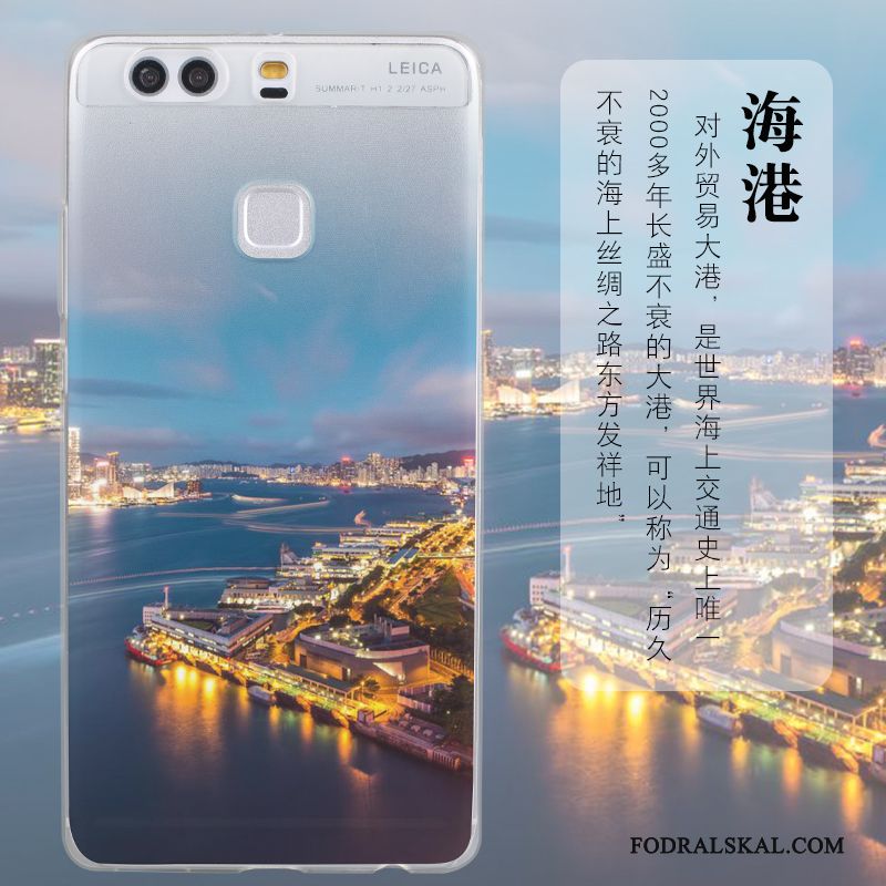Skal Huawei P9 Plus Silikon Telefon Blå, Fodral Huawei P9 Plus Mjuk