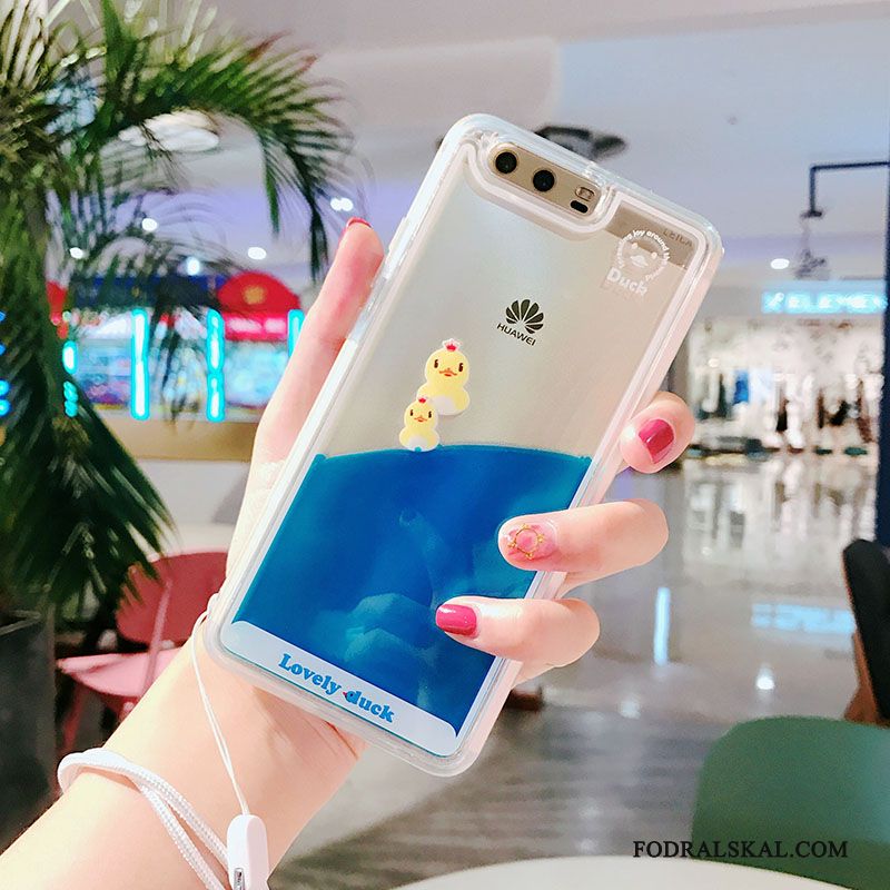 Skal Huawei P9 Plus Tecknat Transparenttelefon, Fodral Huawei P9 Plus Kreativa Blå Flöde