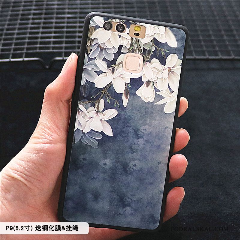 Skal Huawei P9 Skydd Nubuck Fallskydd, Fodral Huawei P9 Lättnad Personlighet Kinesisk Stil