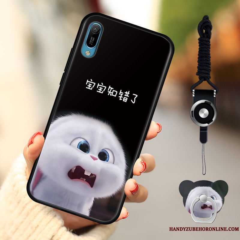 Skal Huawei Y6 2019 Mjuk Fallskydd Svart, Fodral Huawei Y6 2019 Mode Telefon