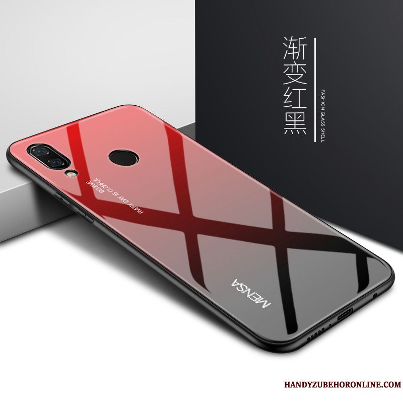 Skal Huawei Y7 2019 Påsar Spegel Net Red, Fodral Huawei Y7 2019 Skydd Högt Utbud Vind