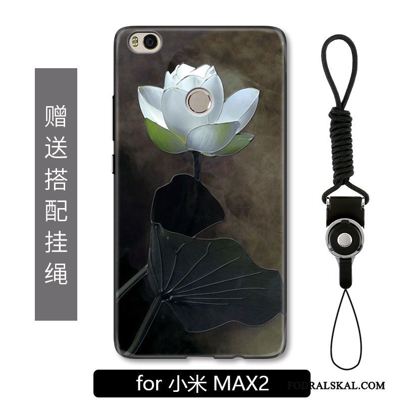 Skal Mi Max 2 Mode Telefon Liten, Fodral Mi Max 2 Lättnad Hängsmycken Blommor