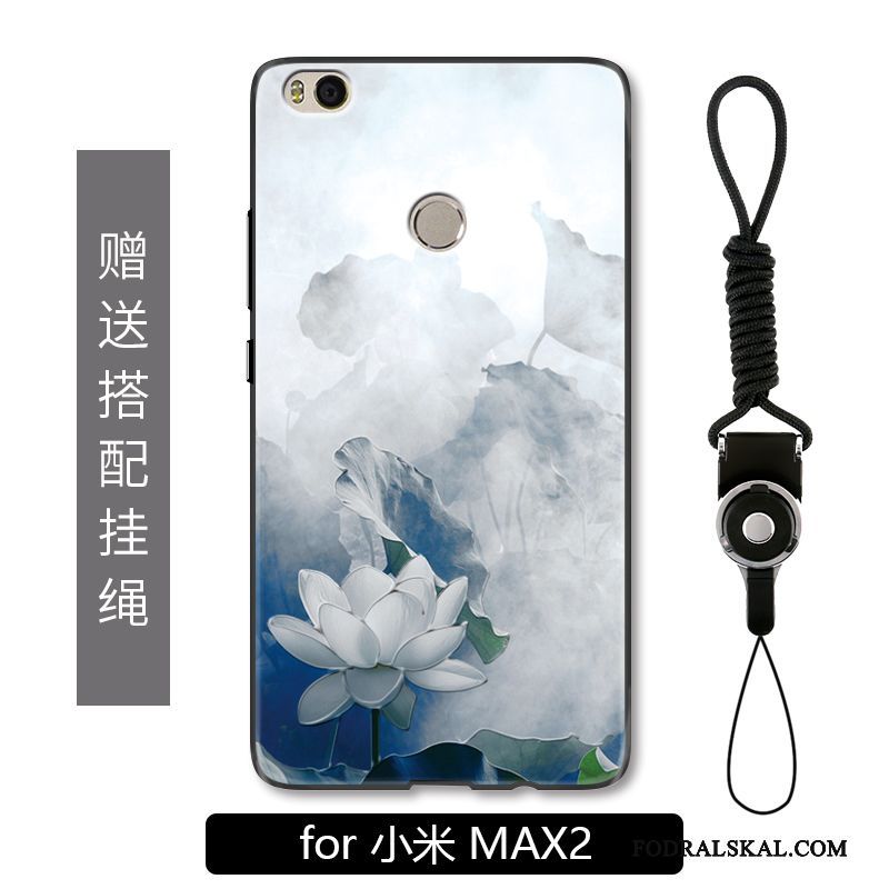 Skal Mi Max 2 Mode Telefon Liten, Fodral Mi Max 2 Lättnad Hängsmycken Blommor