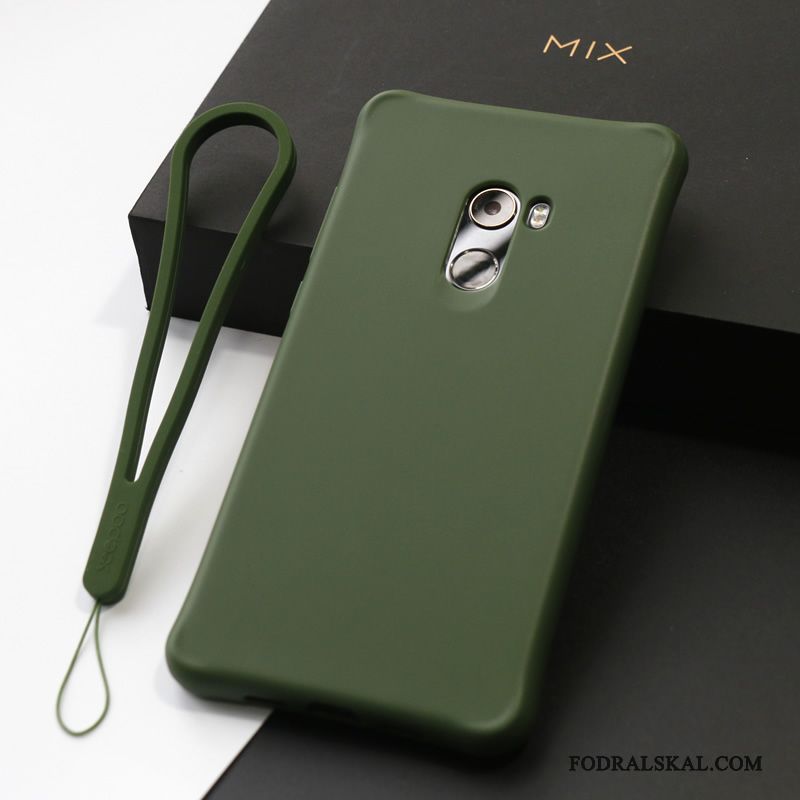 Skal Mi Mix 2 Mjuk Telefon Liten, Fodral Mi Mix 2 Skydd Grön Duk