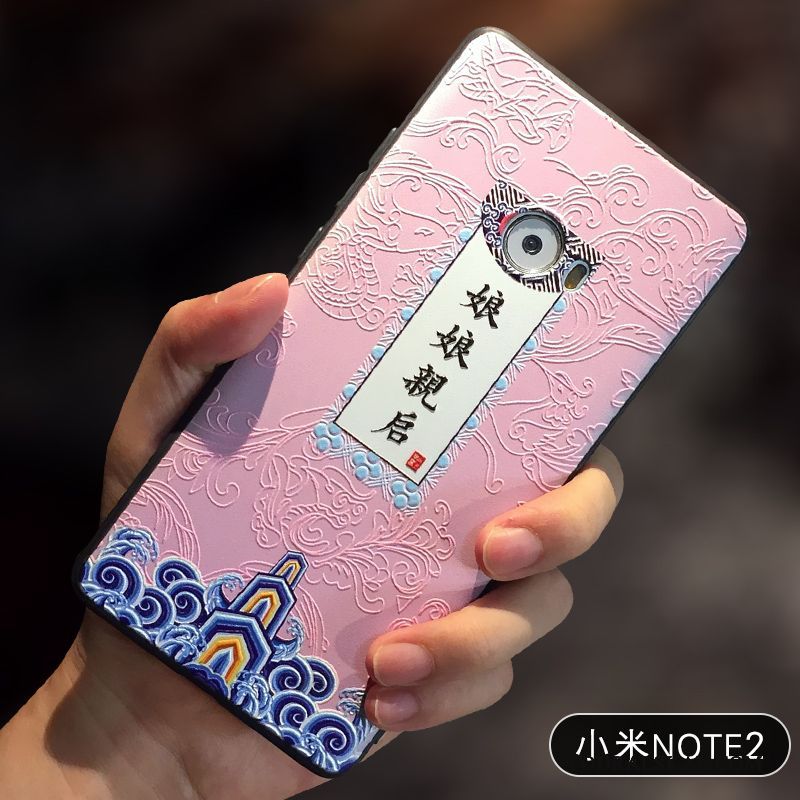 Skal Mi Note 2 Kreativa Liten Personlighet, Fodral Mi Note 2 Skydd Rosa Fallskydd