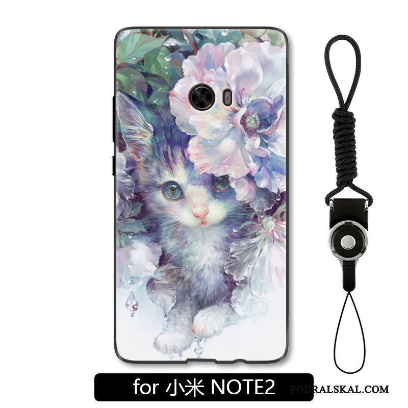 Skal Mi Note 2 Lyxiga Hängsmyckentelefon, Fodral Mi Note 2 Kreativa Liten Katt