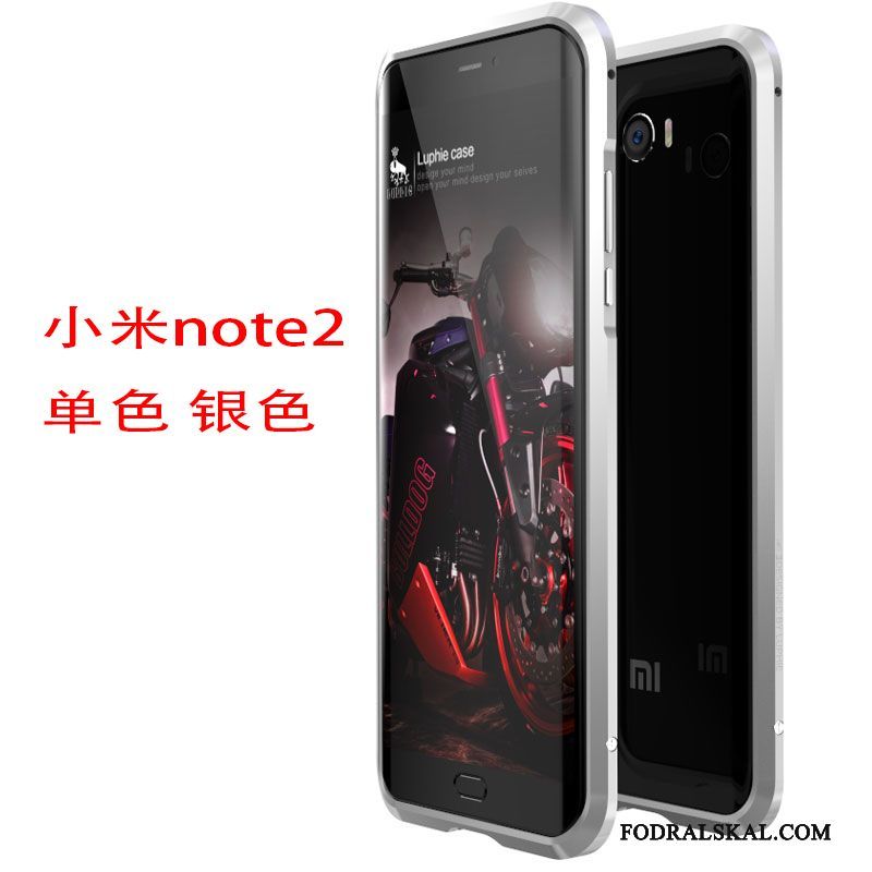 Skal Mi Note 2 Metall Frame Blå, Fodral Mi Note 2 Skydd Litentelefon