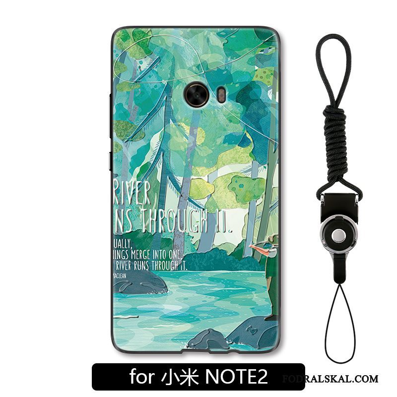 Skal Mi Note 2 Mode Grön Liten, Fodral Mi Note 2 Skydd Enkeltelefon