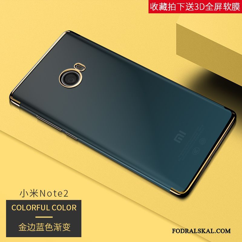Skal Mi Note 2 Påsar Blå Transparent, Fodral Mi Note 2 Skydd Trend Slim