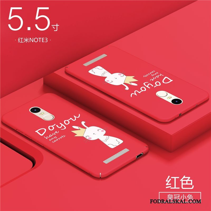 Skal Mi Note 3 Kreativa Telefon Röd, Fodral Mi Note 3 Skydd Fallskydd Personlighet
