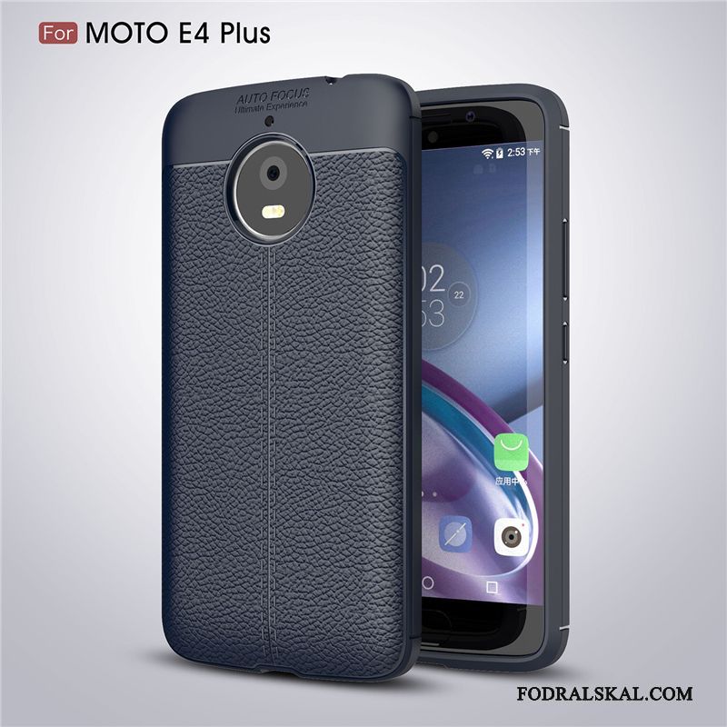 Skal Moto E4 Plus Mjuk Fallskyddtelefon, Fodral Moto E4 Plus Silikon Röd