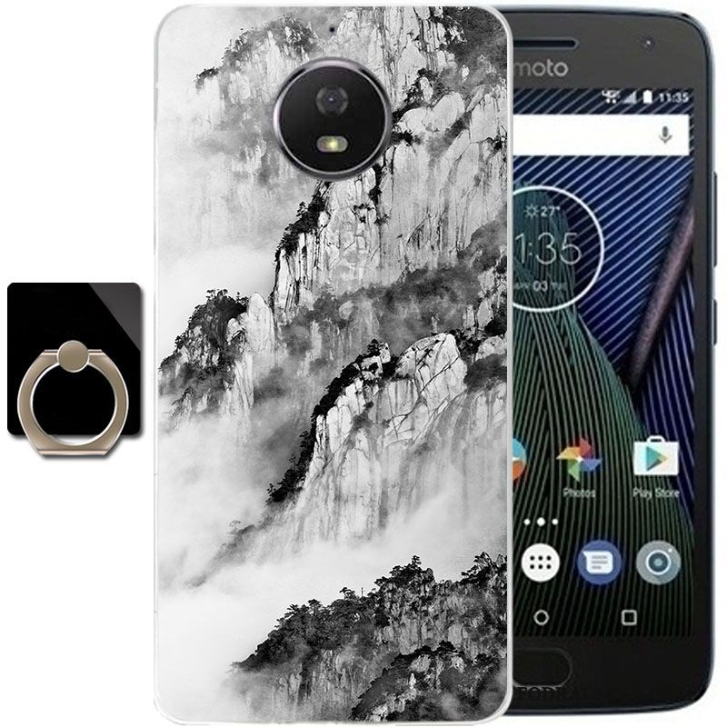 Skal Moto G5s Plus Skydd Rosa Fallskydd, Fodral Moto G5s Plus Telefon