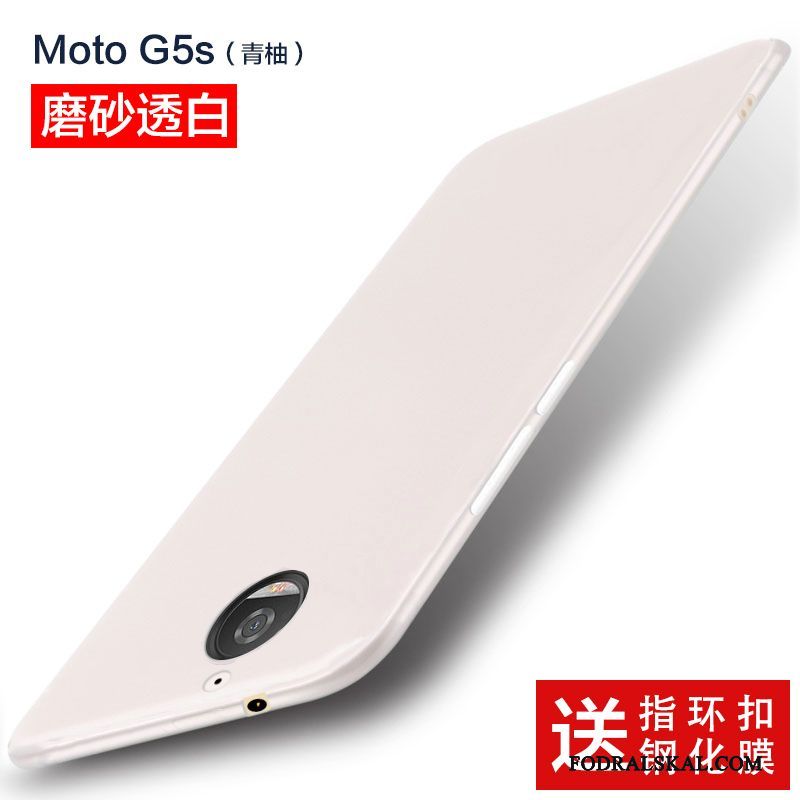 Skal Moto G5s Silikon Telefon Svart, Fodral Moto G5s Skydd Nubuck Grön
