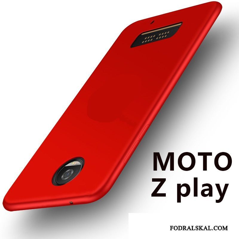 Skal Moto Z Play Mjuk Fallskydd Röd, Fodral Moto Z Play Silikon Telefon