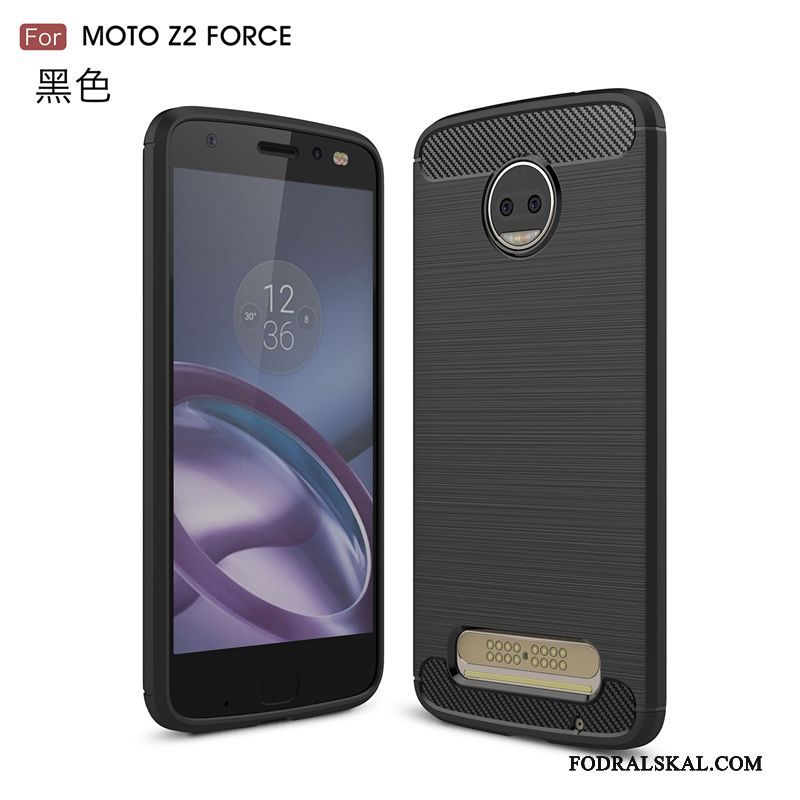 Skal Moto Z2 Force Edition Mjuk Till Röd, Fodral Moto Z2 Force Edition Silikon Telefon Fallskydd
