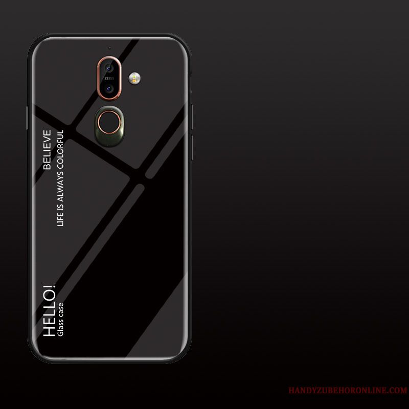 Skal Nokia 7 Plus Kreativa Gradient Purpur, Fodral Nokia 7 Plus Skydd Telefon Fallskydd