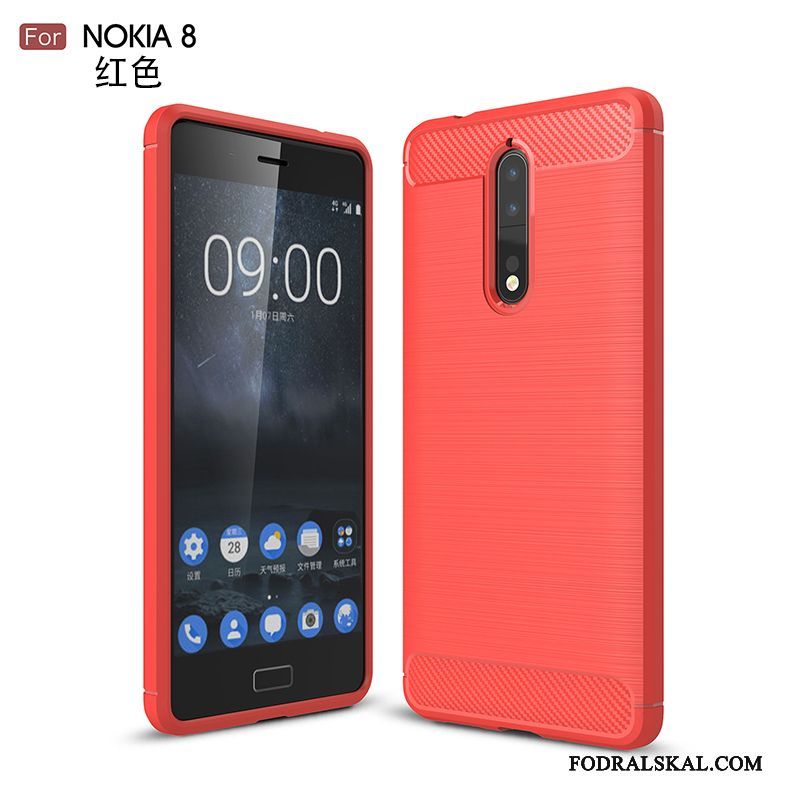 Skal Nokia 8 Skydd Gråtelefon, Fodral Nokia 8 Mjuk Fallskydd
