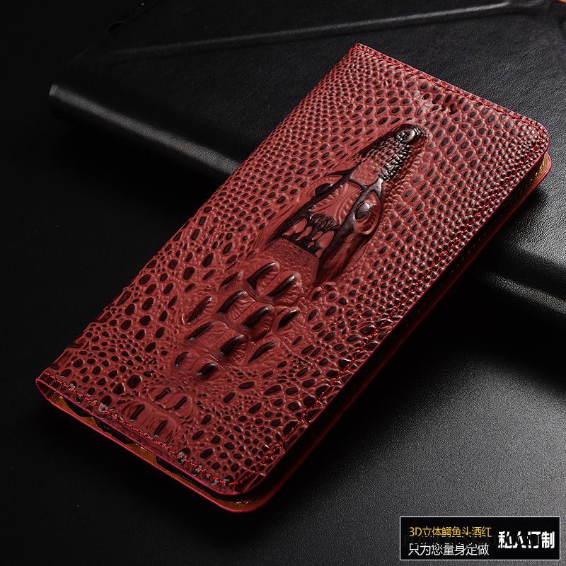 Skal Redmi Note 4x Färg Anpassatelefon, Fodral Redmi Note 4x Läderfodral Röd
