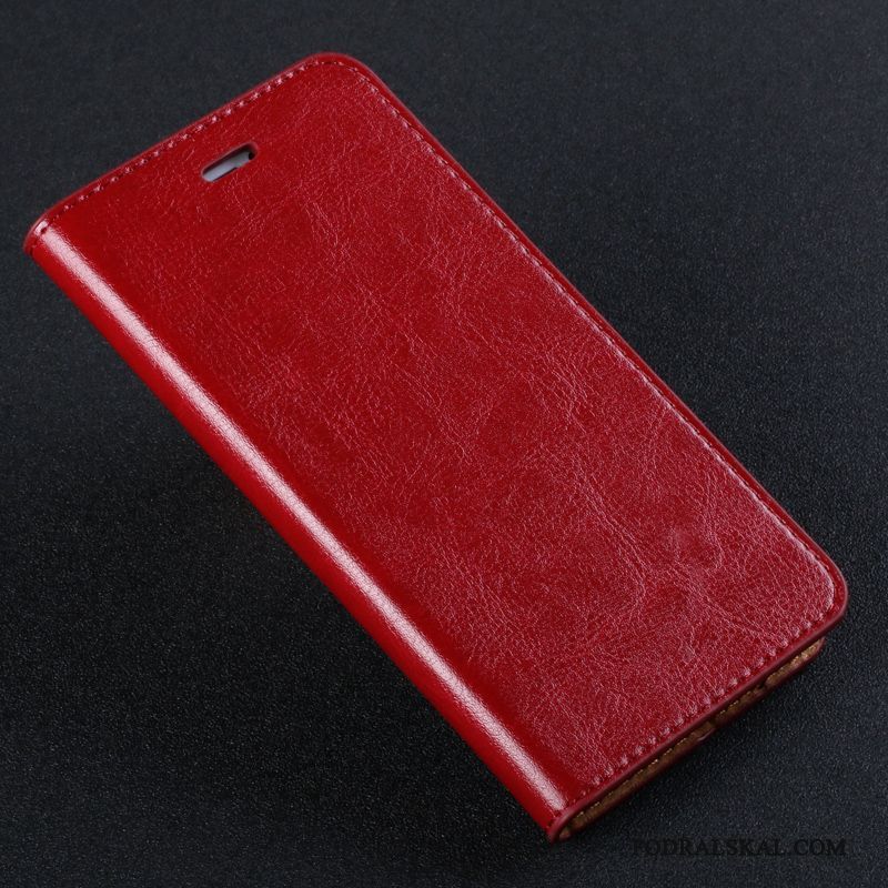 Skal Redmi Note 4x Läderfodral Liten Mörkblå, Fodral Redmi Note 4x Täcka Telefon Röd