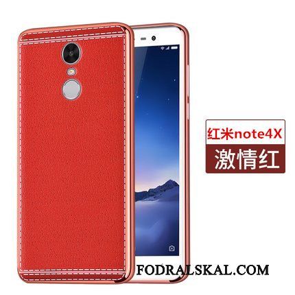 Skal Redmi Note 4x Mjuk Mönstertelefon, Fodral Redmi Note 4x Skydd Röd Liten