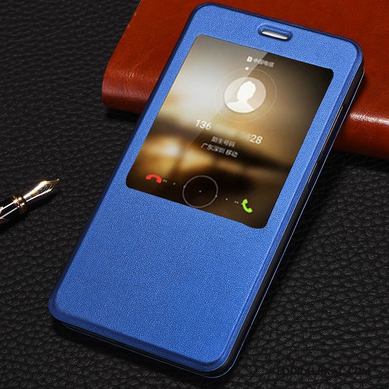 Skal Redmi Note 4x Skydd Röd Dvala, Fodral Redmi Note 4x Läderfodral Telefon Fallskydd
