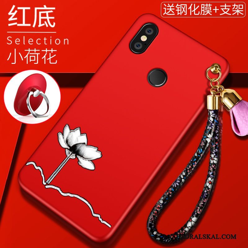 Skal Redmi Note 5 Kreativa Trend Ny, Fodral Redmi Note 5 Skydd Telefon Röd
