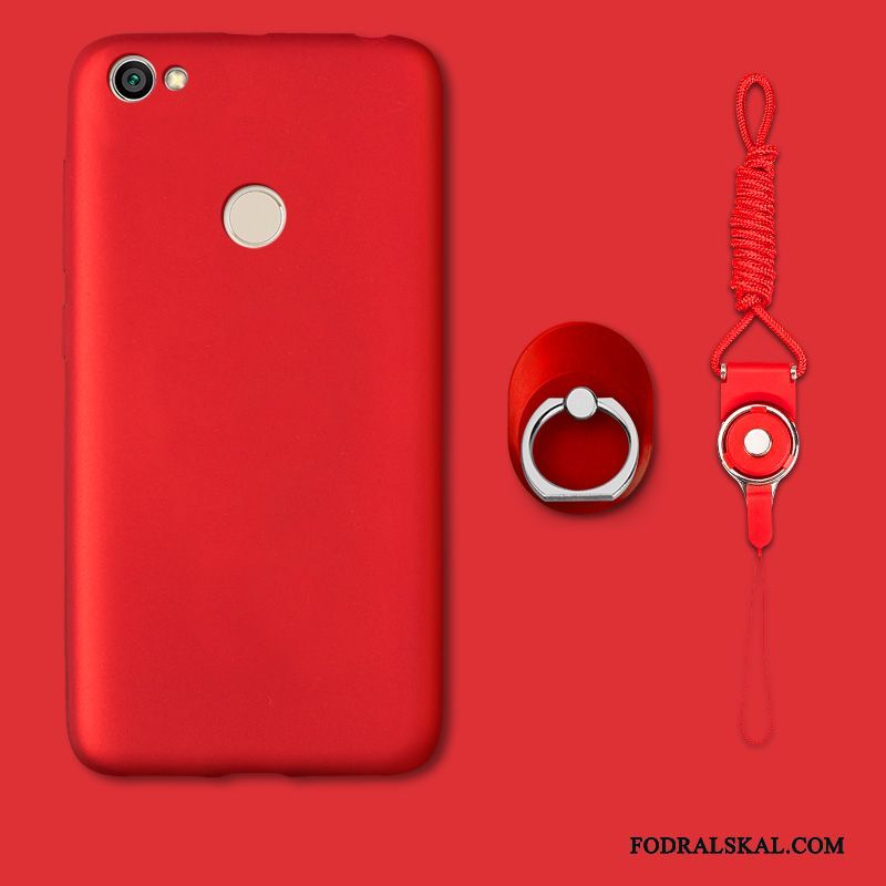Skal Redmi Note 5 Silikon Röd Nubuck, Fodral Redmi Note 5 Färg Hög Fallskydd