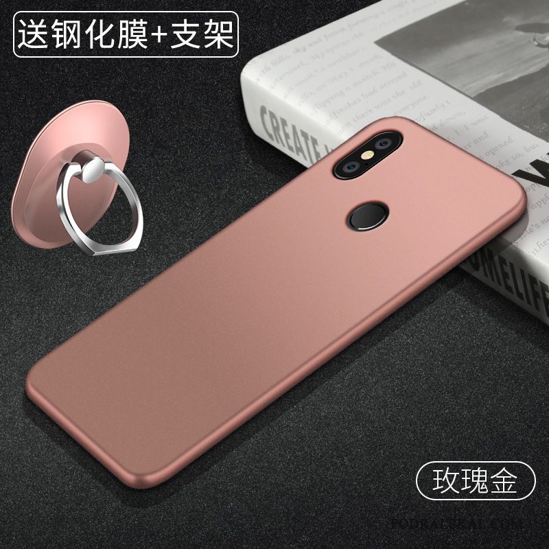 Skal Redmi Note 5 Silikon Solid Färgtelefon, Fodral Redmi Note 5 Skydd Röd Lätt Och Tunt