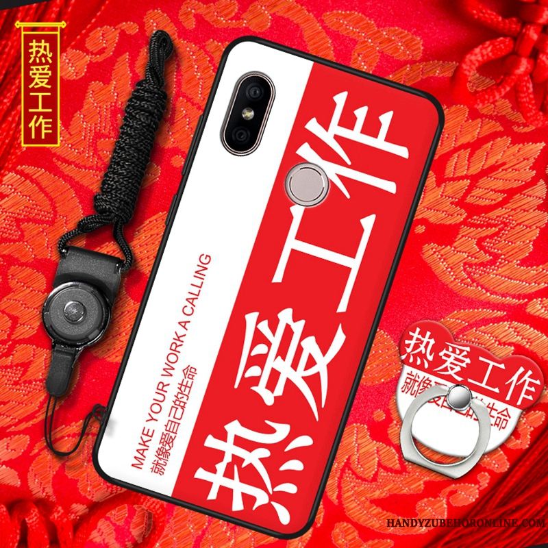 Skal Redmi Note 6 Pro Mjuk Röd Ny, Fodral Redmi Note 6 Pro Skydd Telefon