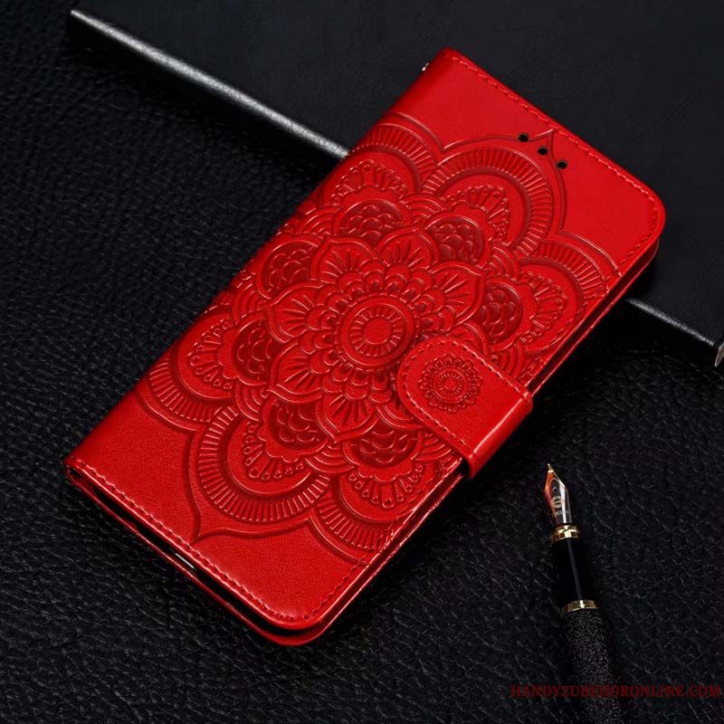 Skal Redmi Note 7 Skydd Rödtelefon, Fodral Redmi Note 7 Silikon Faldigt Blå