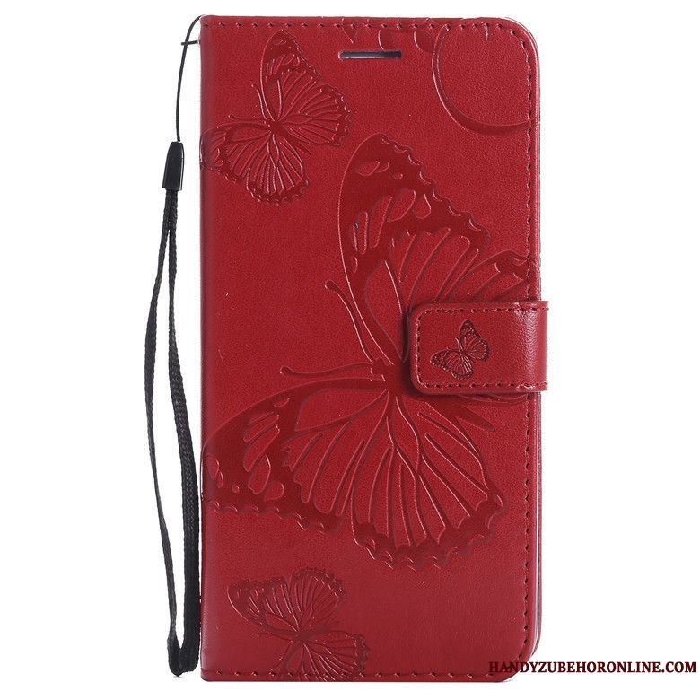 Skal Redmi Note 7 Täcka Fallskydd Röd, Fodral Redmi Note 7 Läderfodral Telefon Mörkblå
