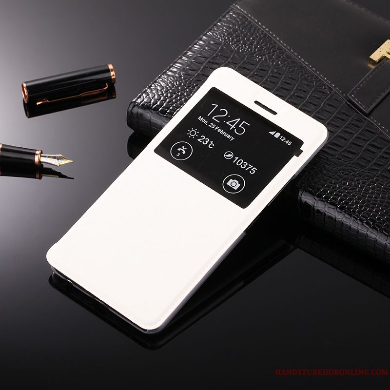 Skal Redmi Note 8 Pro Täcka Öppna Fönstret Liten, Fodral Redmi Note 8 Pro Läderfodral Transparenttelefon