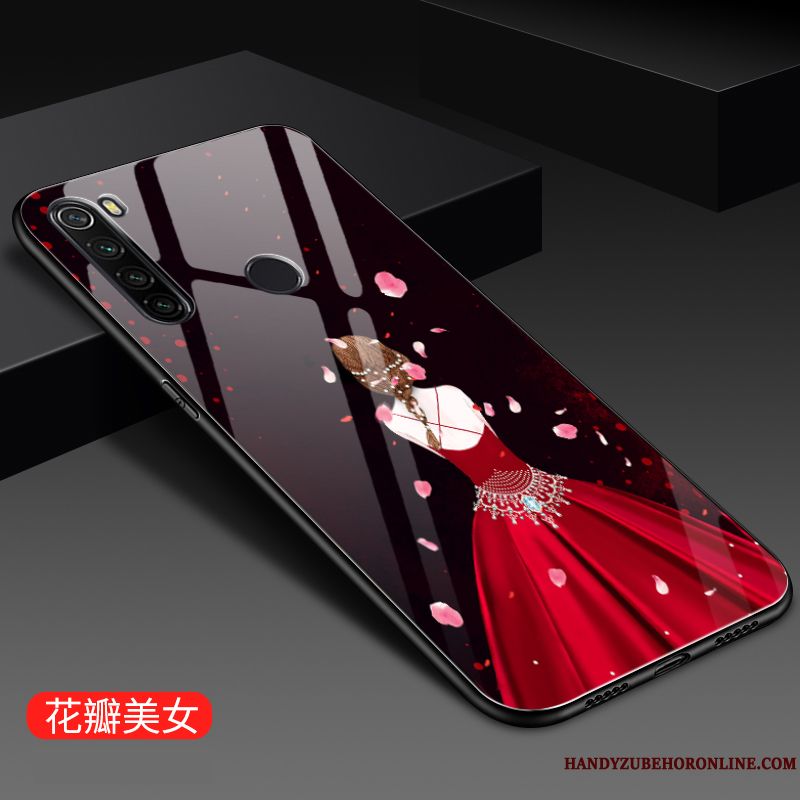 Skal Redmi Note 8t Kreativa Personlighet Ny, Fodral Redmi Note 8t Röd Glas