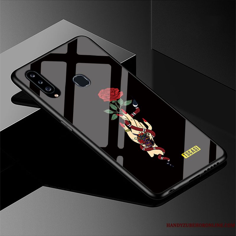 Skal Samsung Galaxy A20s Skydd Glastelefon, Fodral Samsung Galaxy A20s Påsar Originalitet Net Red
