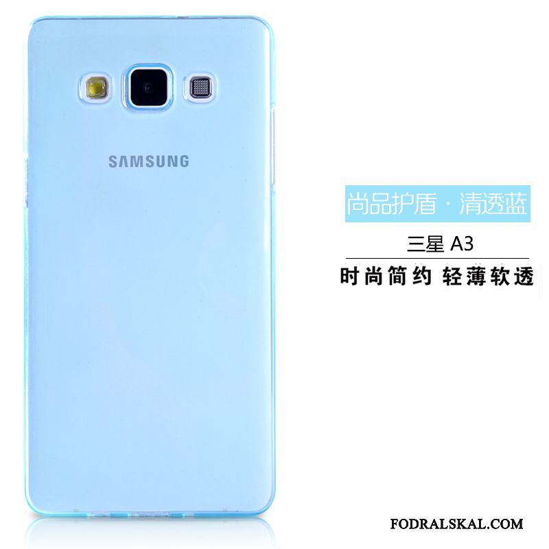 Skal Samsung Galaxy A3 2015 Silikon Transparenttelefon, Fodral Samsung Galaxy A3 2015 Färg