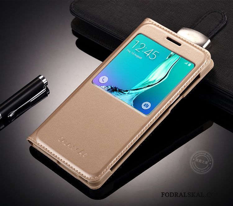 Skal Samsung Galaxy A3 2015 Skydd Ny Röd, Fodral Samsung Galaxy A3 2015 Läderfodral Telefon
