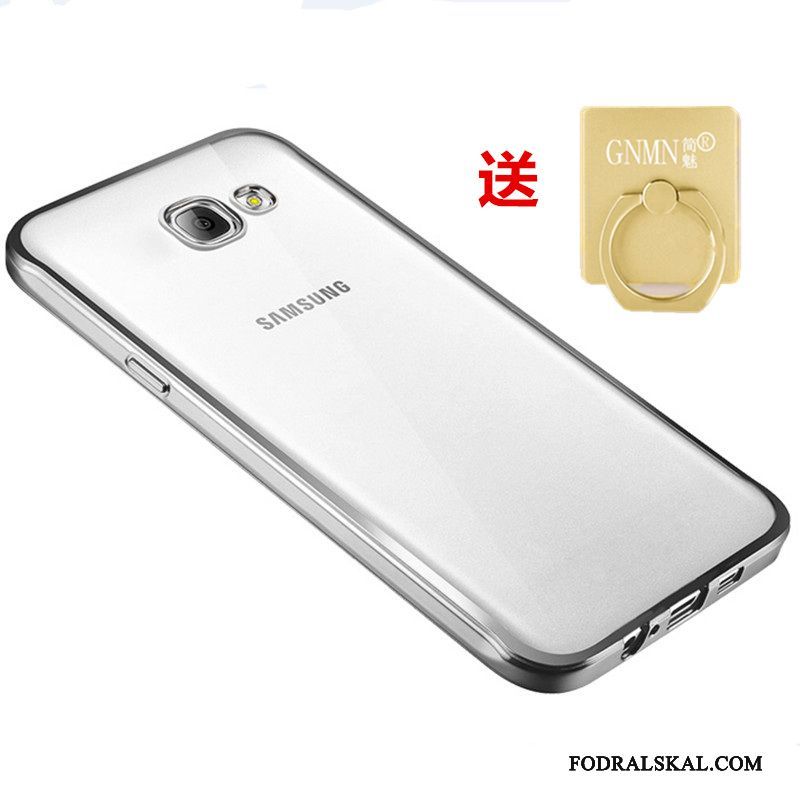 Skal Samsung Galaxy A3 2016 Silikon Transparent Guld, Fodral Samsung Galaxy A3 2016 Mjuk