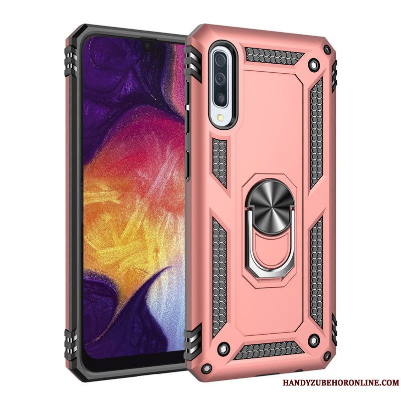 Skal Samsung Galaxy A30s Support Ring Magnetic, Fodral Samsung Galaxy A30s Silikon Vit Trend