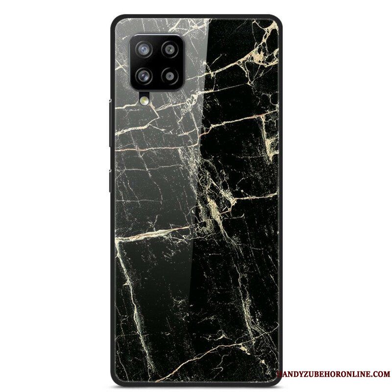 Skal Samsung Galaxy A42 5G Supreme Marble Härdat Glas