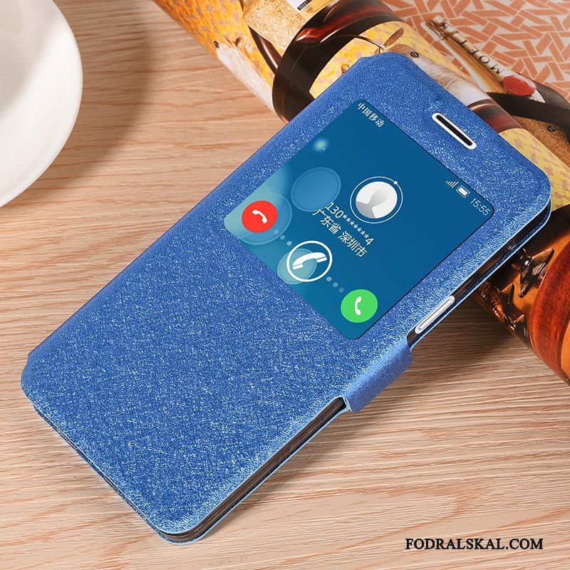 Skal Samsung Galaxy A5 2015 Mjuk Mörkblå Fallskydd, Fodral Samsung Galaxy A5 2015 Silikon Trendtelefon