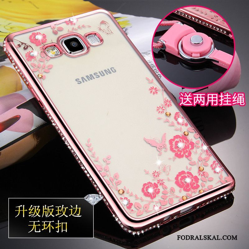 Skal Samsung Galaxy A5 2015 Silikon Fallskydd Transparent, Fodral Samsung Galaxy A5 2015 Mjuk Telefon Guld