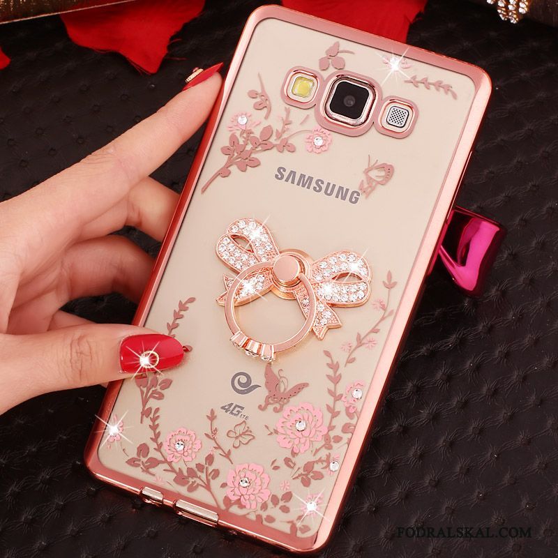 Skal Samsung Galaxy A5 2015 Silikon Trend Guld, Fodral Samsung Galaxy A5 2015 Mjuk Telefon Ring