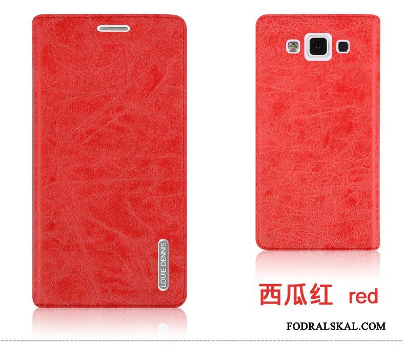 Skal Samsung Galaxy A5 2015 Täcka Trend Röd, Fodral Samsung Galaxy A5 2015 Läderfodral